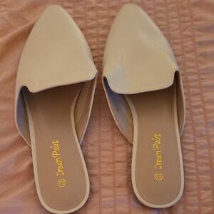 Dream Pairs Cream Mules for Women
